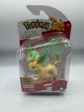 NEW Jazwares PKW3005 Pokemon LEAFEON Articulated Battle Action Figure